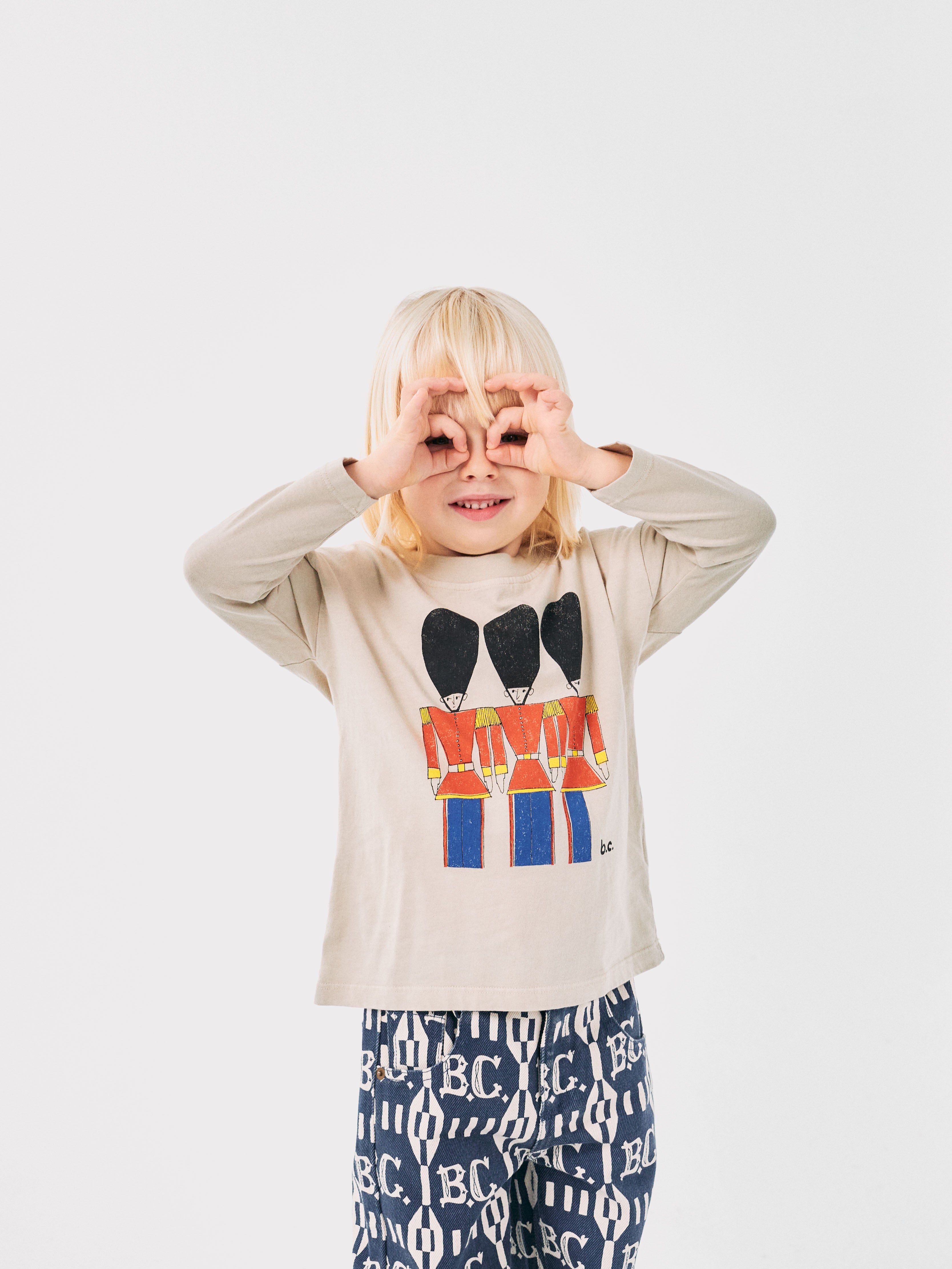 Bobo Choses Little Tin Soldiers T-shirt - Light Brown