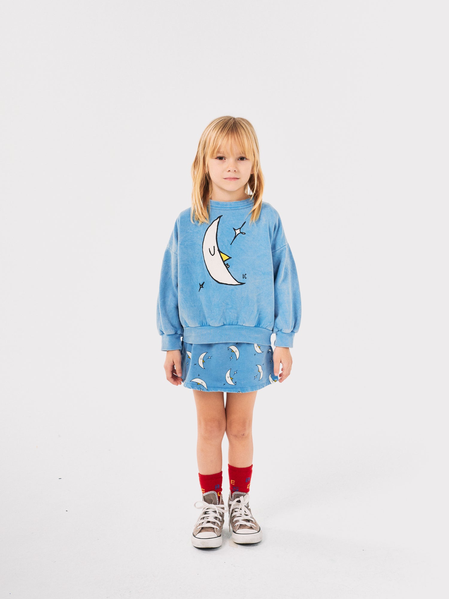 Bobo Choses Beneath The Moon Sweatshirt - Light Blue