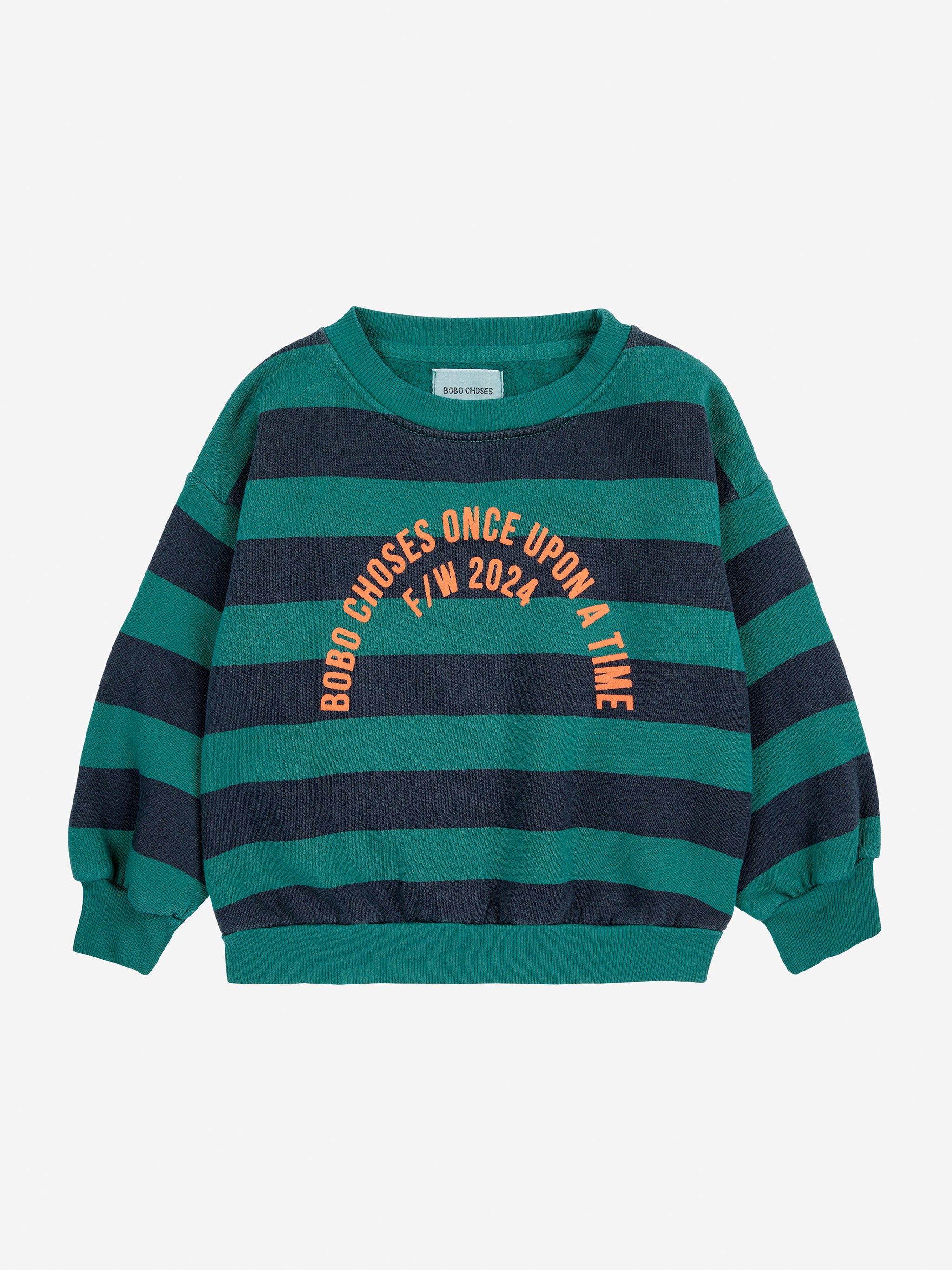 Bobo Choses Bobo Circle Stripes Sweatshirt - Midnight Blue