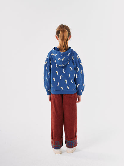 Bobo Choses Beneath The Moon All Over Zipped Hoodie - Blue