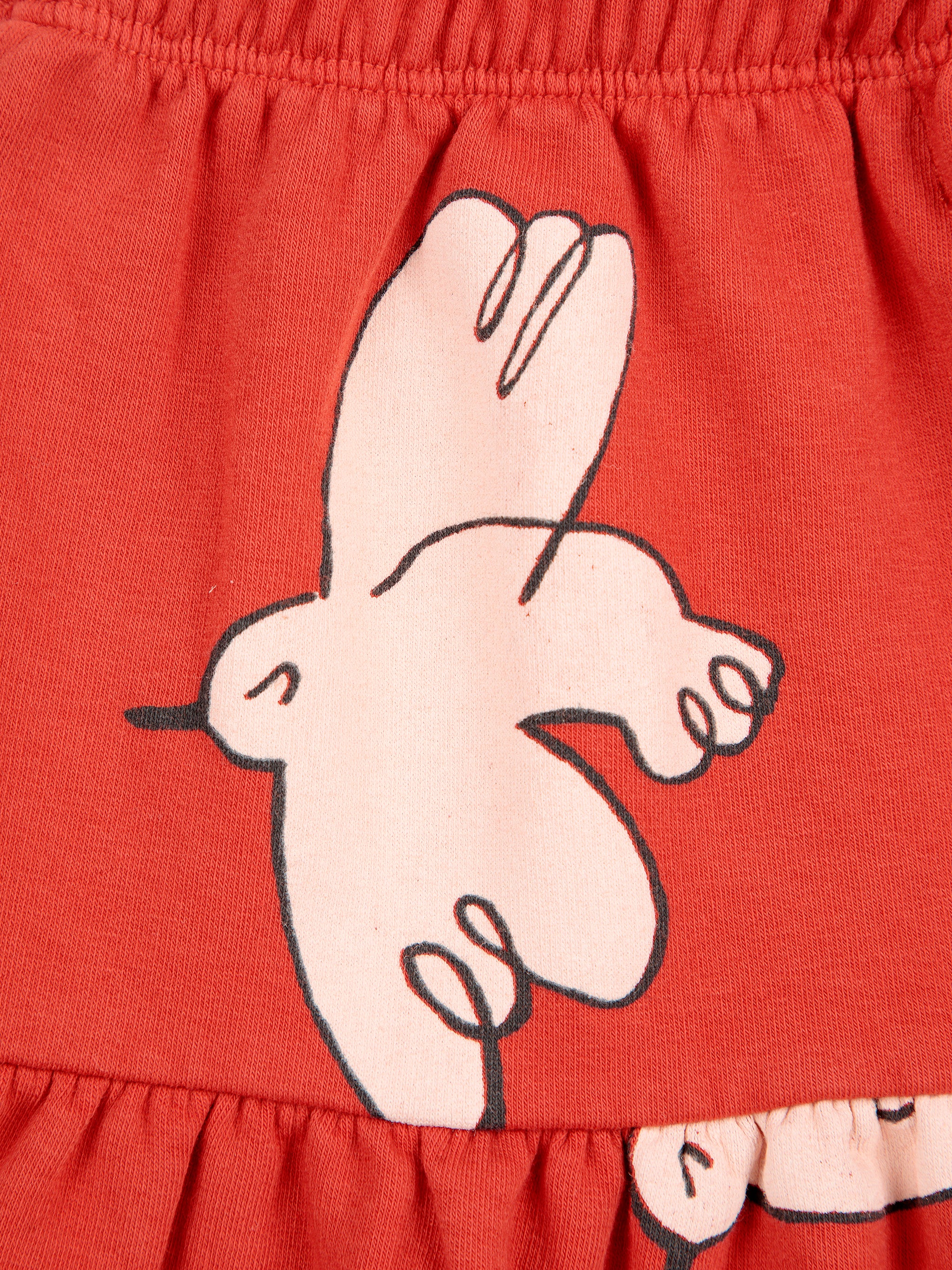 Bobo Choses Freedom Bird All Over Skirt - Red