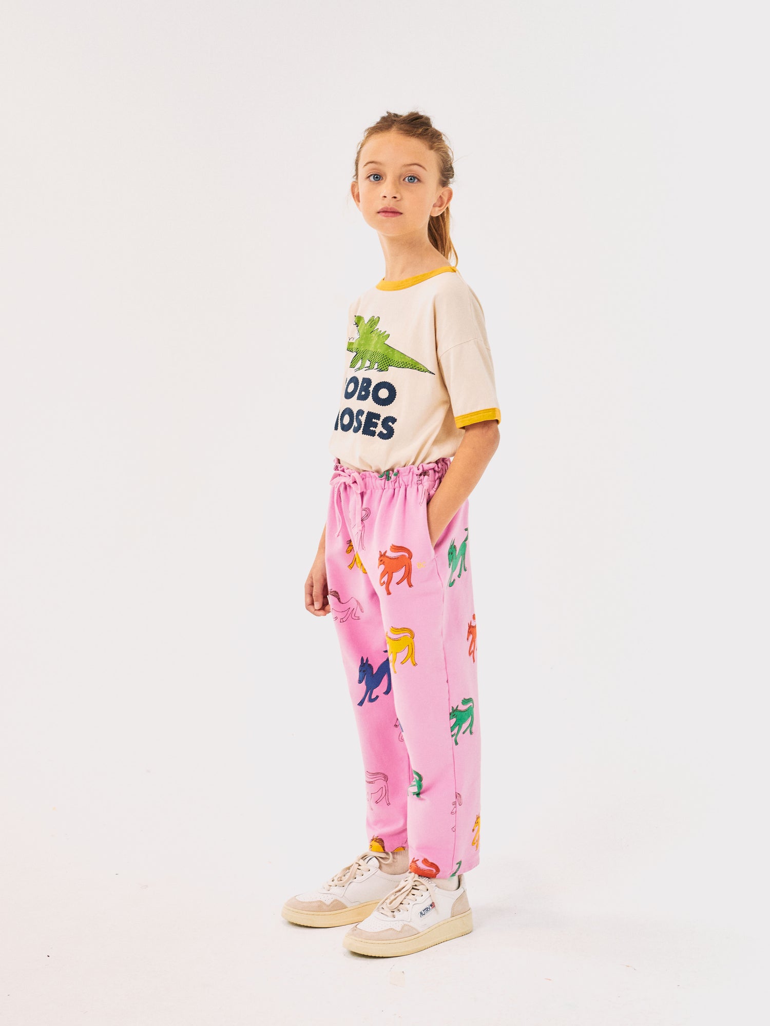 Bobo Choses Wonder Horse All Over Paper Bag Jogging Pants - Pink