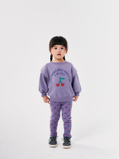 Bobo Choses Bobo Cherry All Over Leggings - Lavender