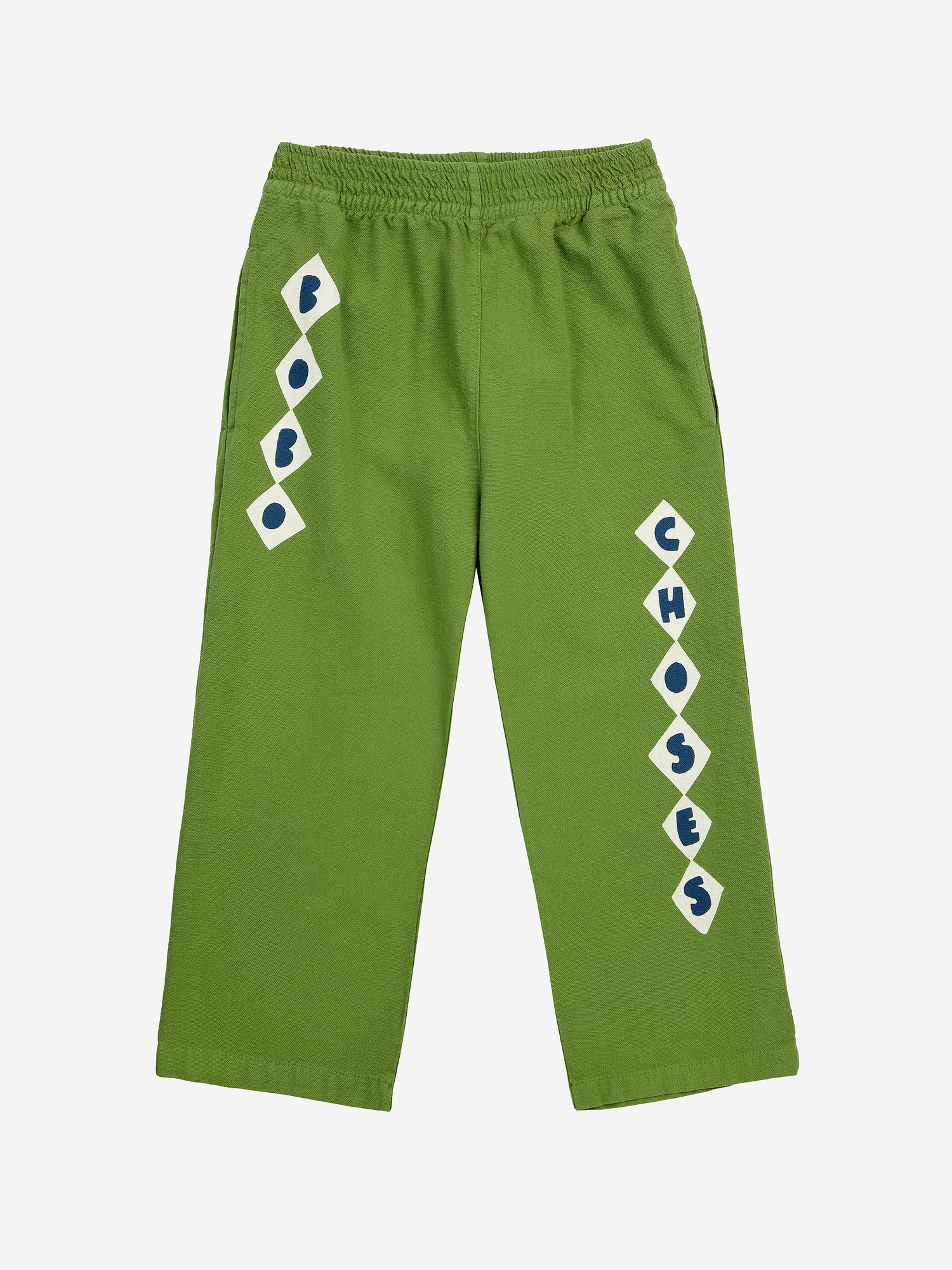 Bobo Choses Bobo Choses Diamonds Straight Pants - Olive