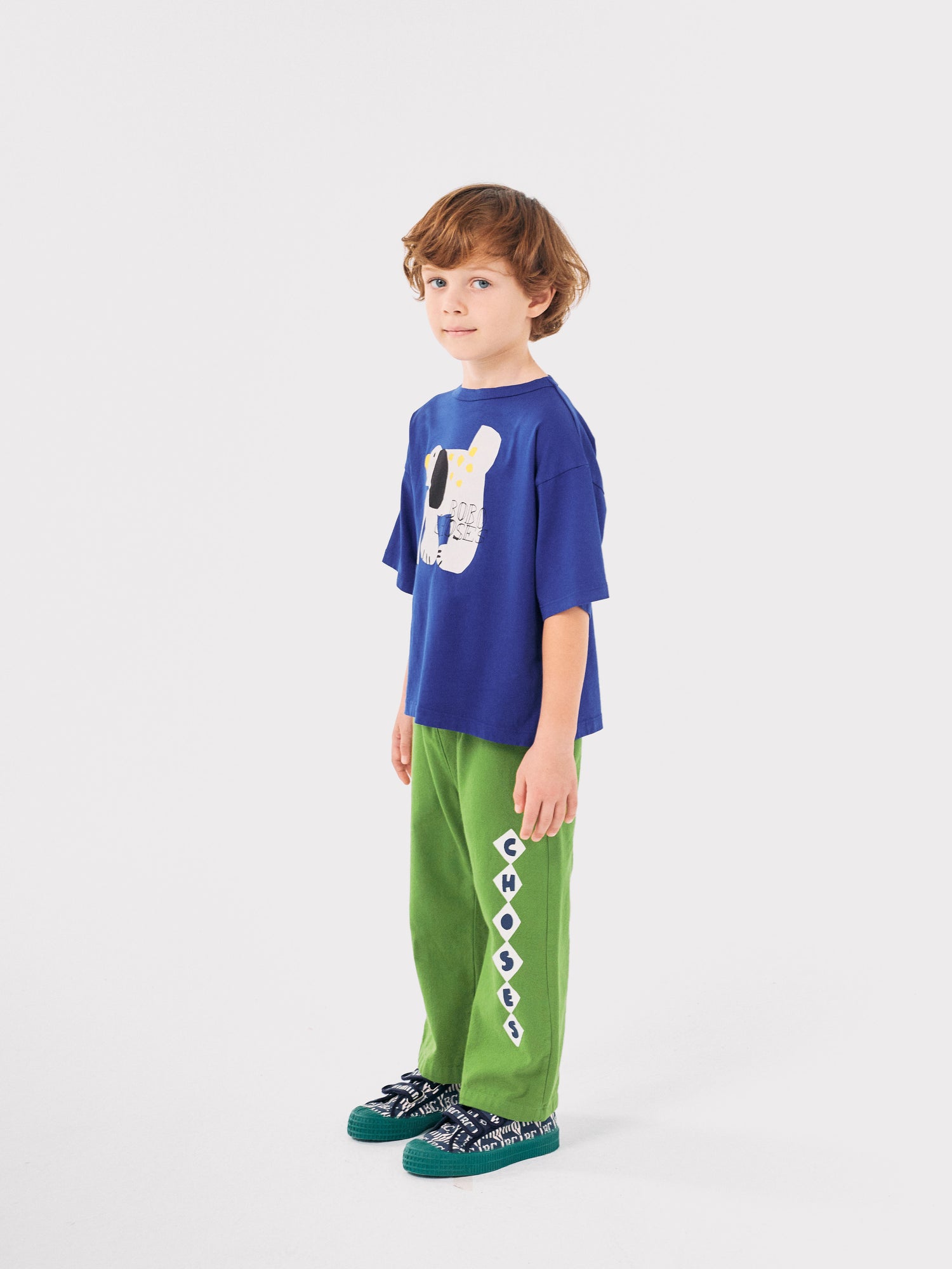 Bobo Choses Bobo Choses Diamonds Straight Pants - Olive