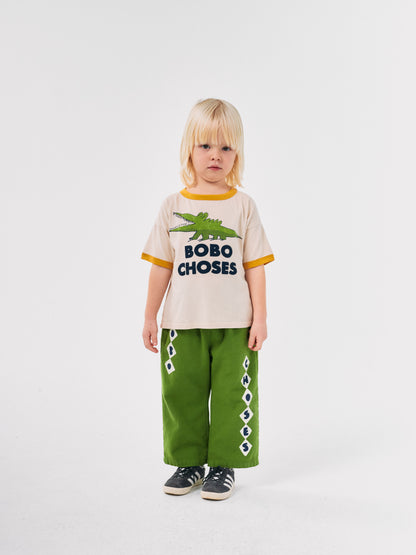 Bobo Choses Bobo Choses Diamonds Straight Pants - Olive