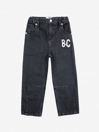 Bobo Choses B.C Shadow Denim Baggy Pants - Black