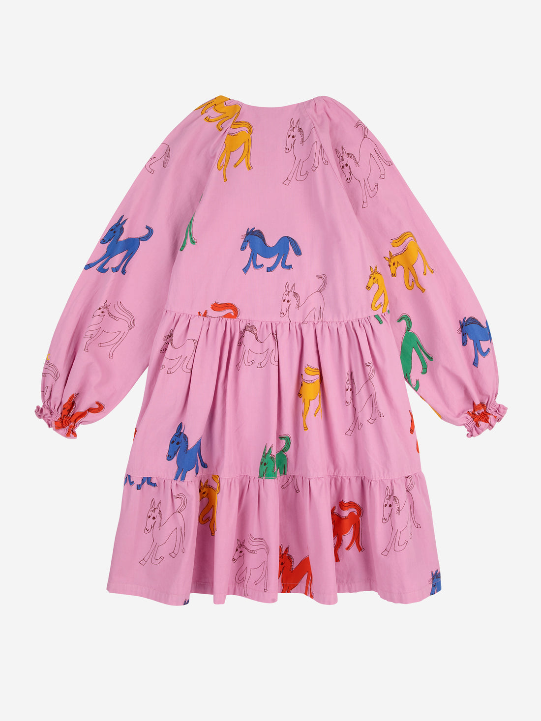 Bobo Choses Wonder Horses All Over Woven Dress - Pink