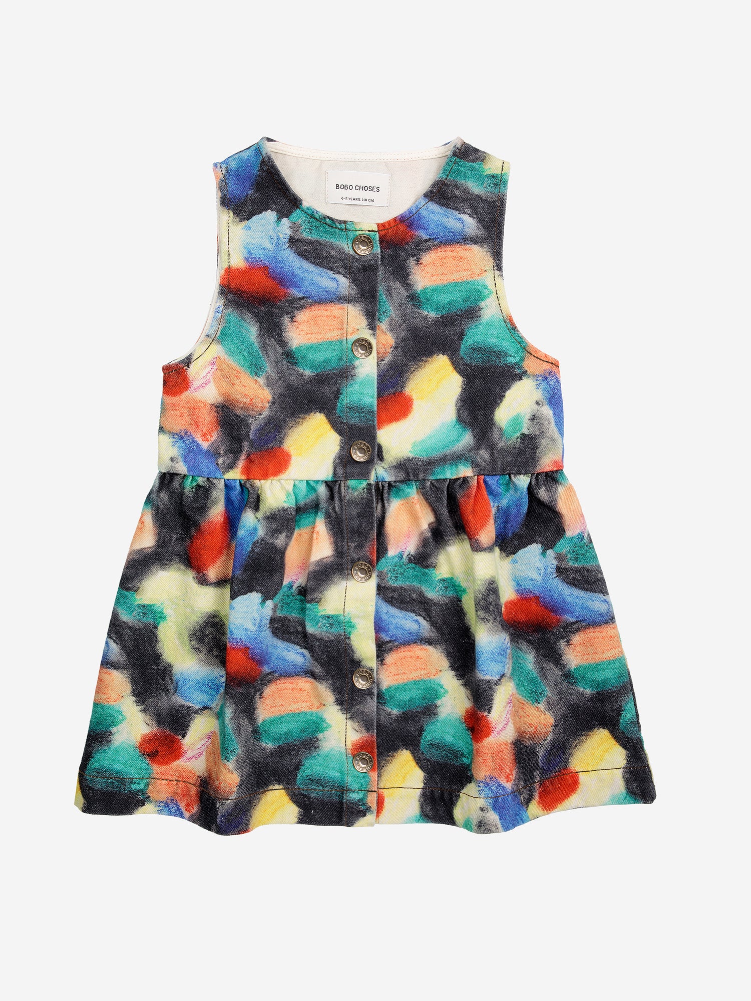 Bobo Choses Fantasy World All Over Sleeveless Woven Dress - Multicolor