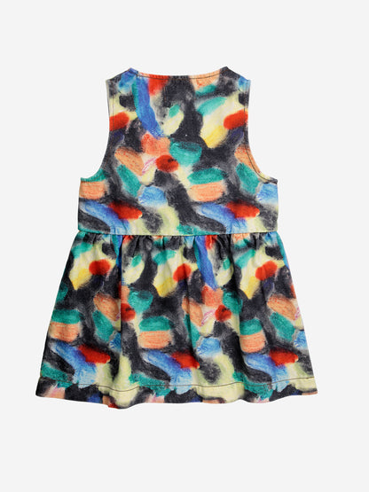 Bobo Choses Fantasy World All Over Sleeveless Woven Dress - Multicolor