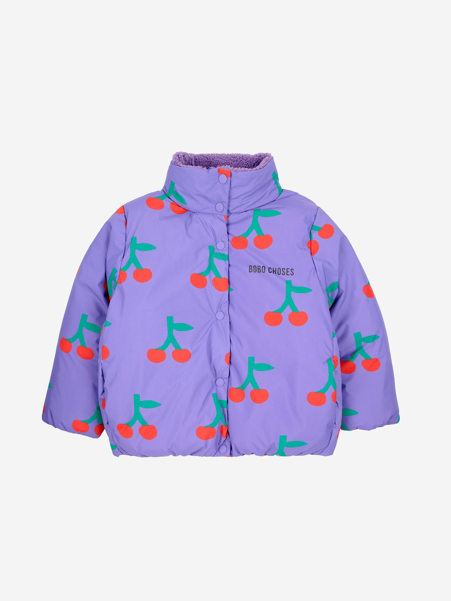 Bobo Choses Bobo Cherry All Over Anorak - Lavender