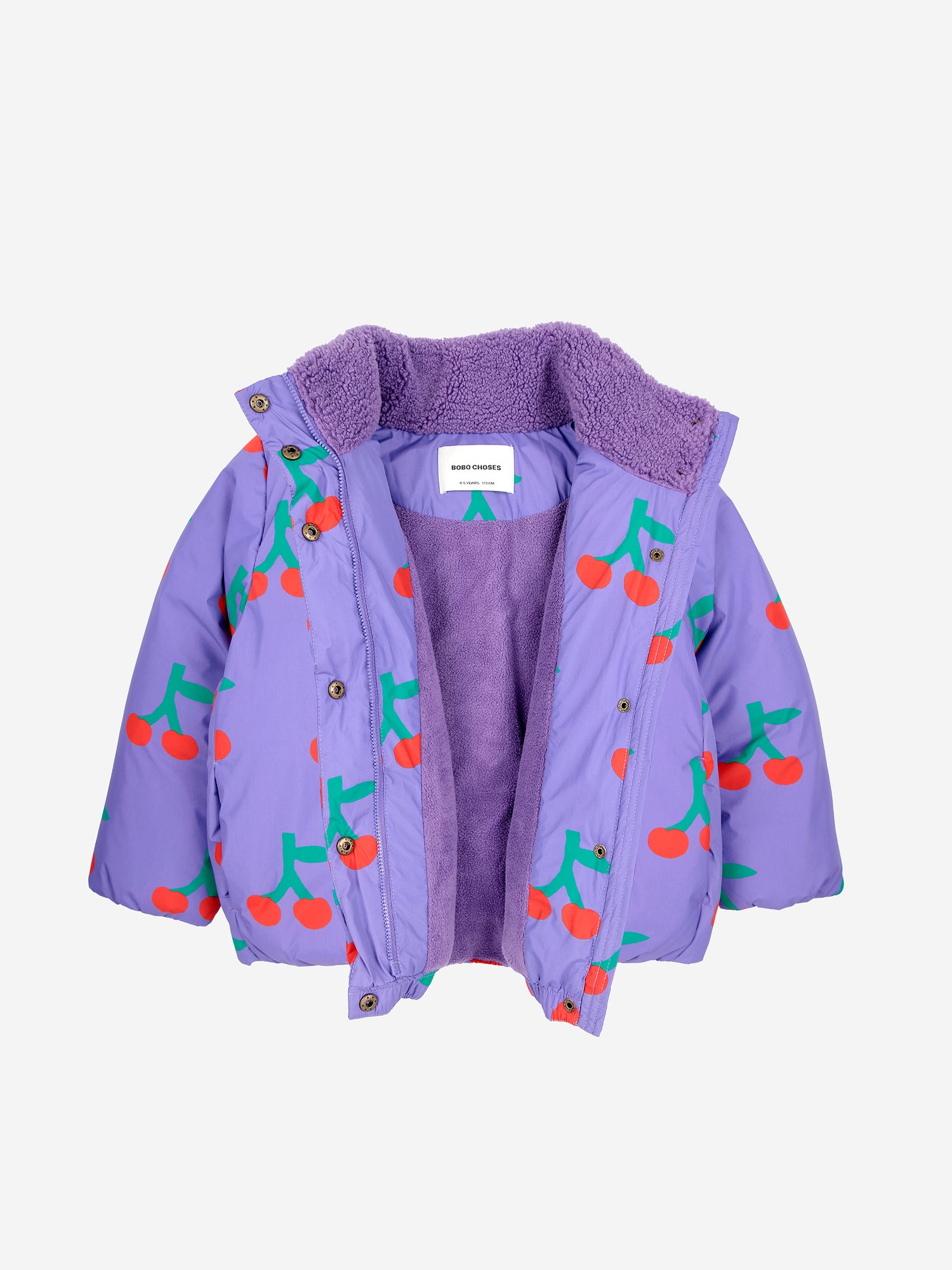 Bobo Choses Bobo Cherry All Over Anorak - Lavender