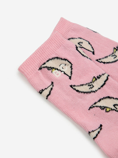 Bobo Choses Baby Beneath The Moon All Over Long Socks - Pink