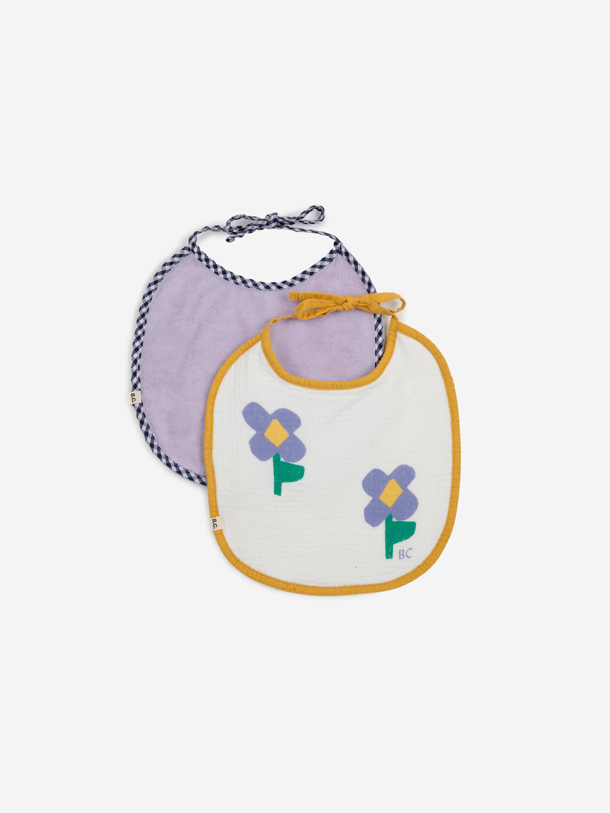 Bobo Choses Pansy Flower Bib Set - Lavender