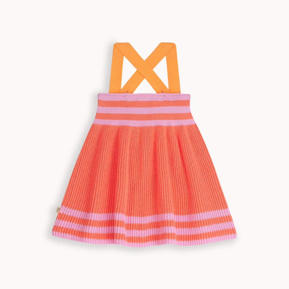 Bonnie Mob Bay Knitted Kids Sun Dress - Red