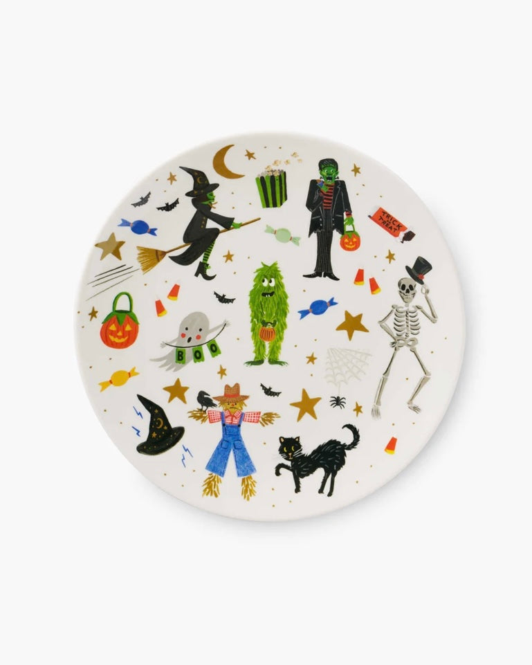 Rifle Paper Co. Halloween Parade Melamine Assorted Dessert Plates