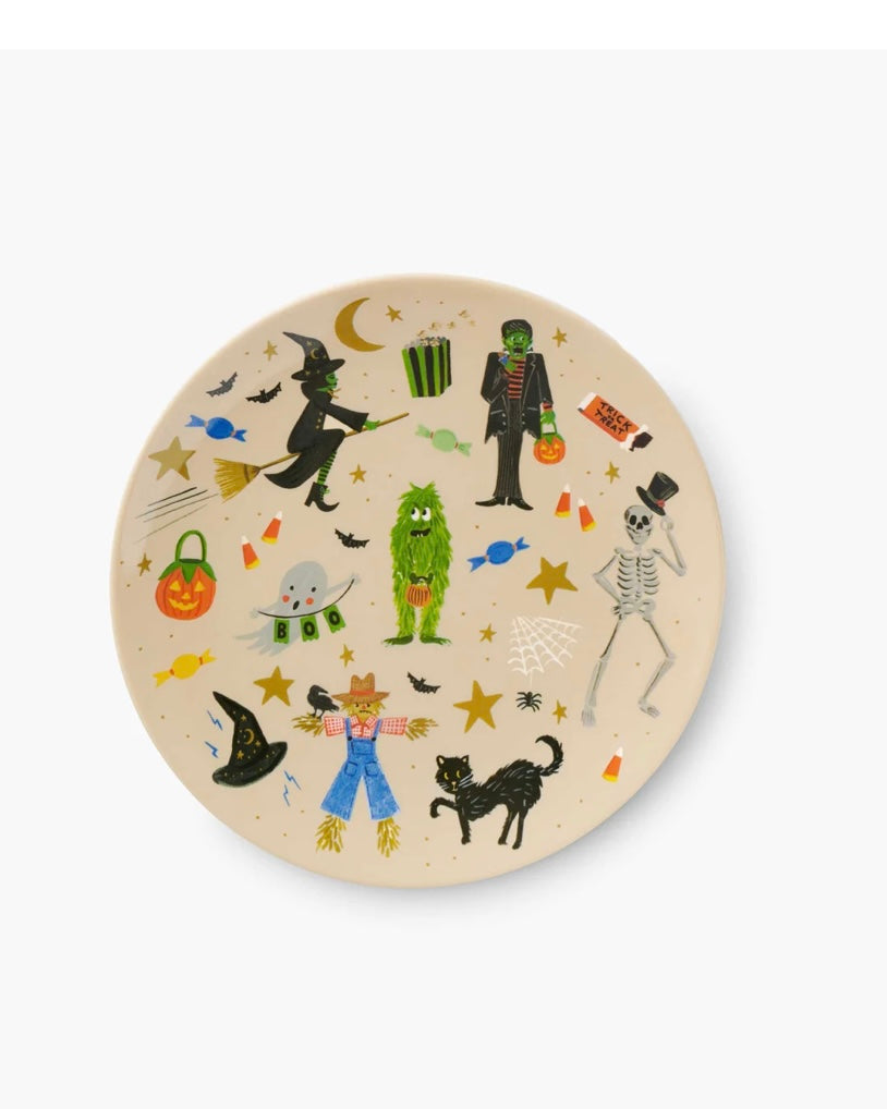 Rifle Paper Co. Halloween Parade Melamine Assorted Dessert Plates