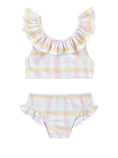 Louise Misha Primavera Bikini Set - Yellow Positano Checks