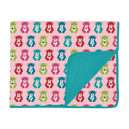 Kickee Pants Print Toddler Blanket - Lotus Happy Teddy