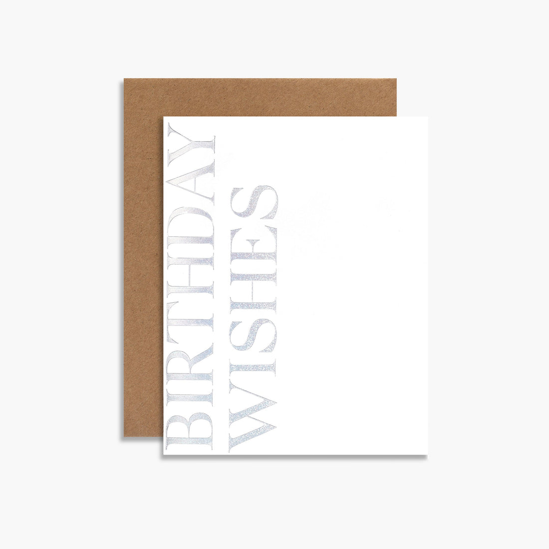 Souvenir Stationery Birthday Wishes Foil Greeting Card