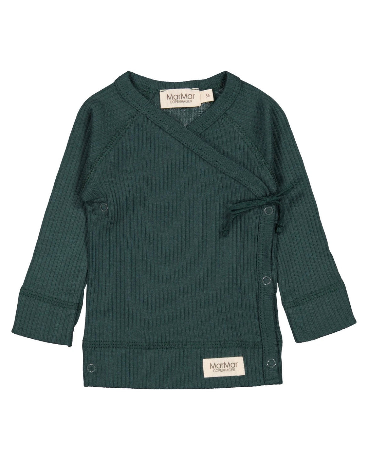 MarMar Copenhagen Tut Wrap Long Sleeve Top - Pine