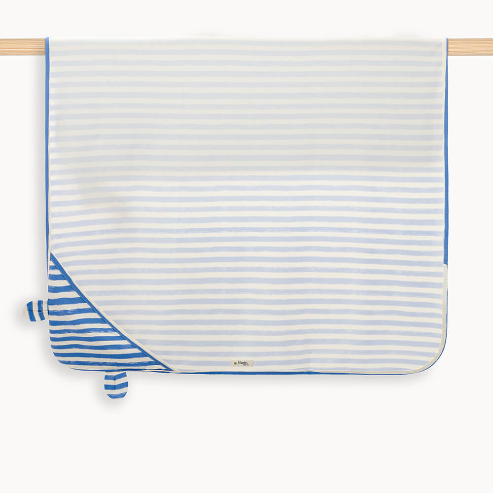 Bonnie Mob Clownfish Baby Shawl - Blue Stripe