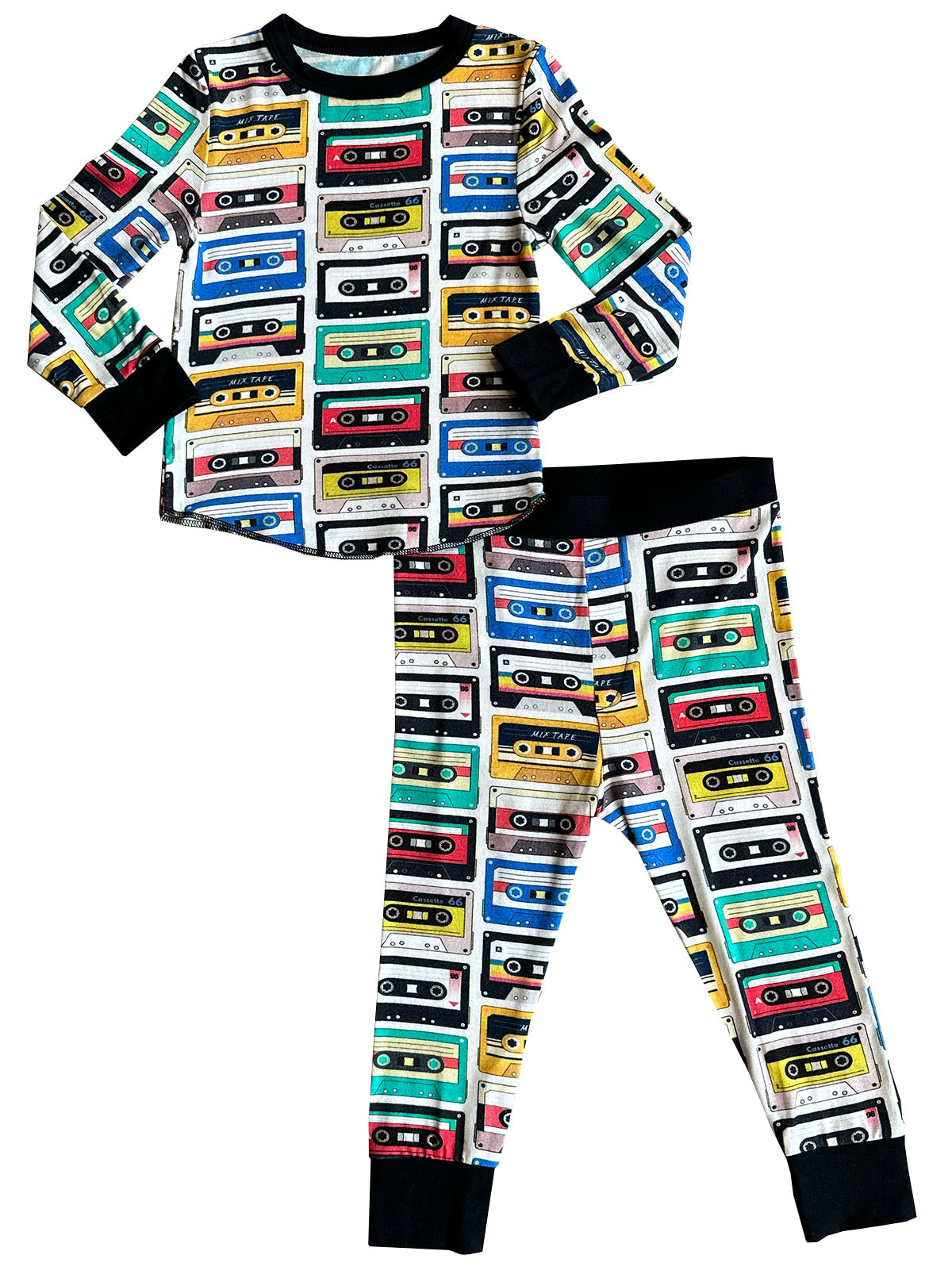 Rowdy Sprout Cassette Bamboo Thermal Pijama Set