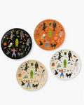 Rifle Paper Co. Halloween Parade Melamine Assorted Dessert Plates