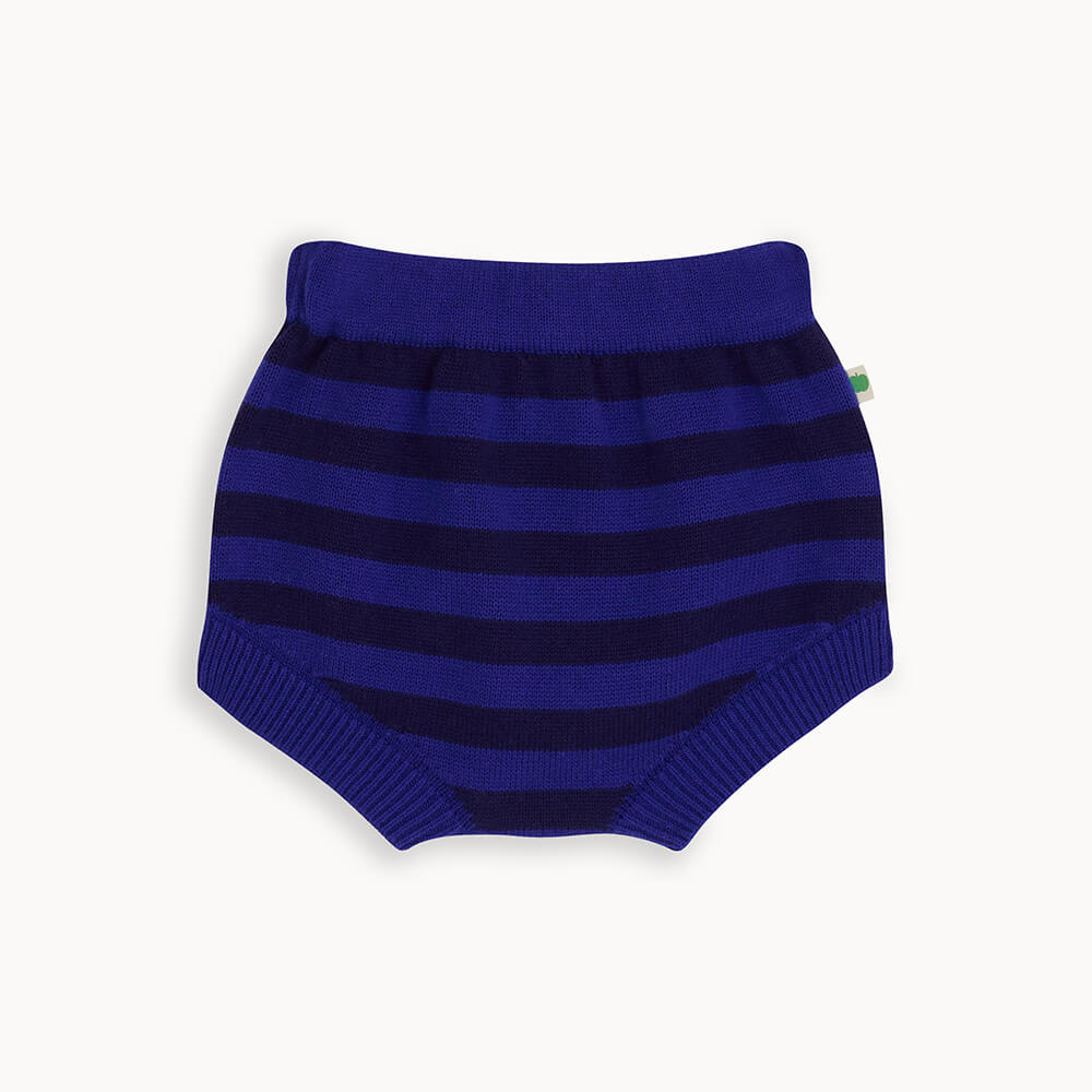 Bonnie Mob Dawn Knit Striped Bloomer - Blueberry