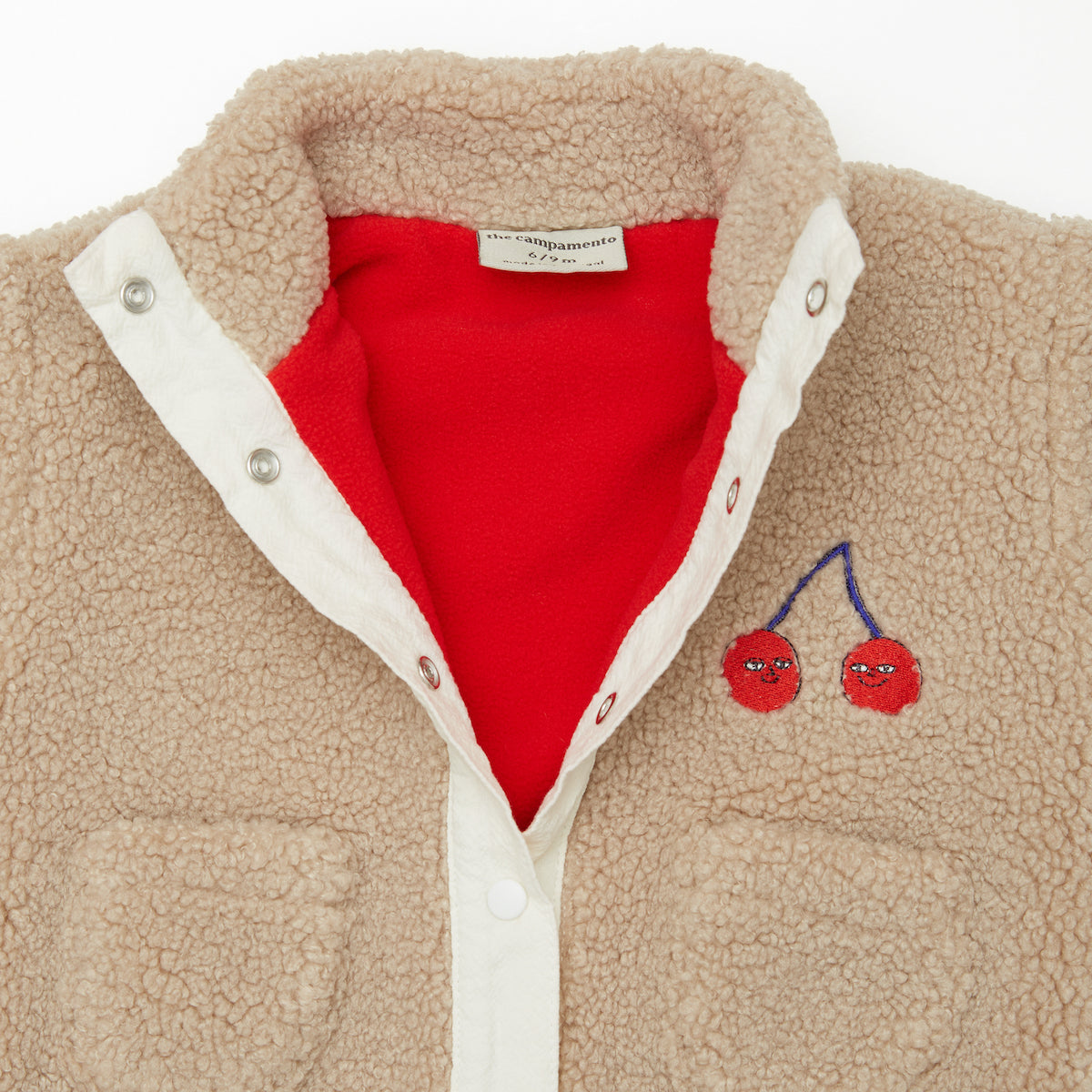 The Campamento Teddy Cherry Jacket