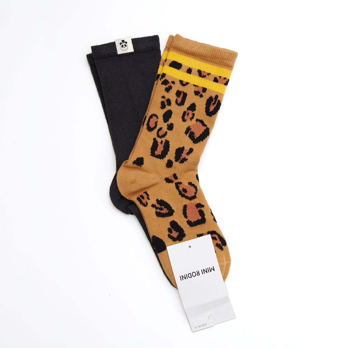 Mini Rodini Basic Leopard 2-Pack Socks - Multi Color