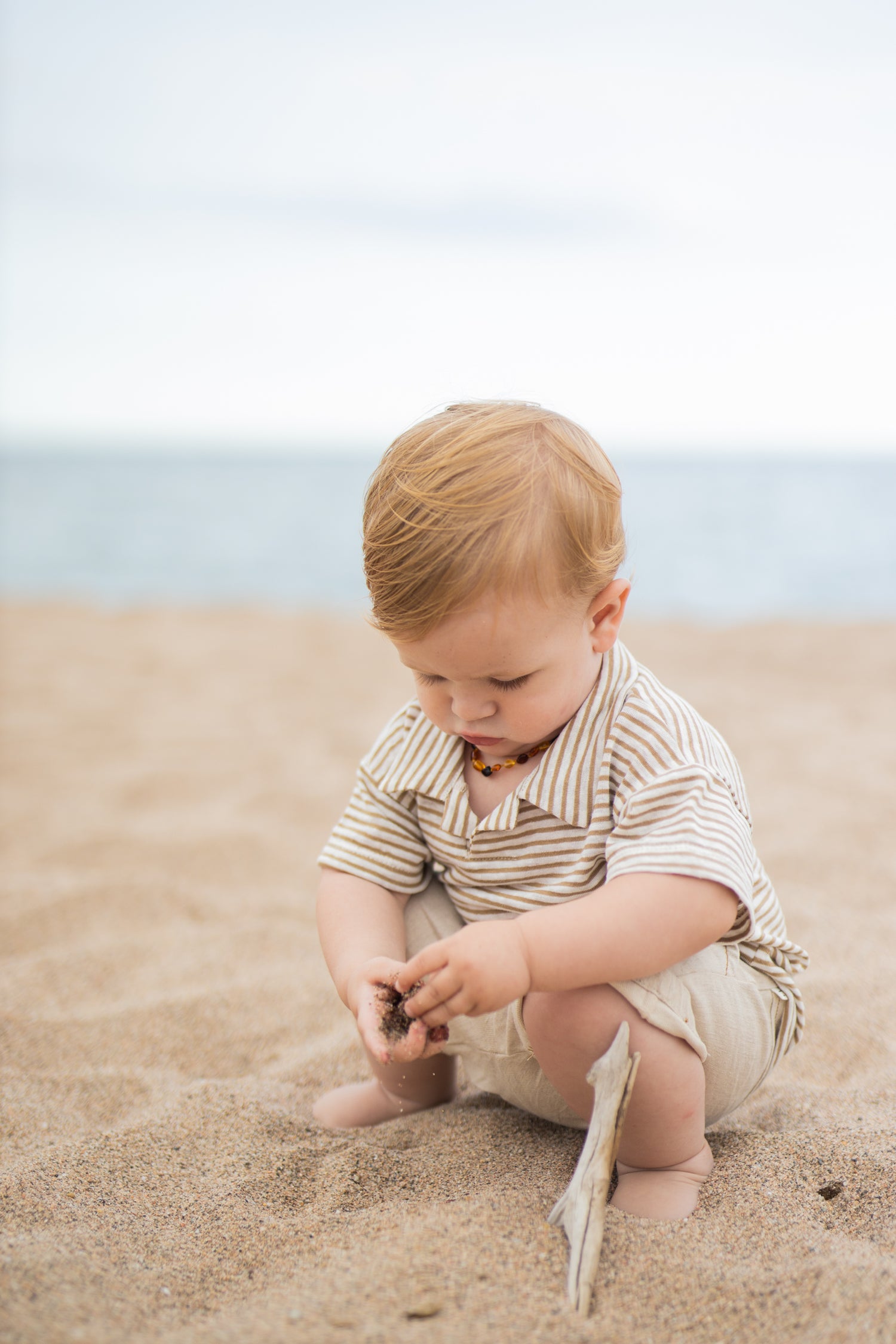 1+ in the Family Elton Bermuda Shorts - Beige