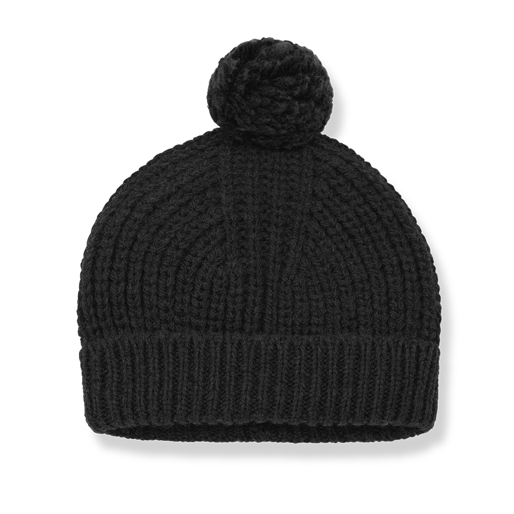 1 + In The Family Erna Pom-Pom Beanie - Anthracite