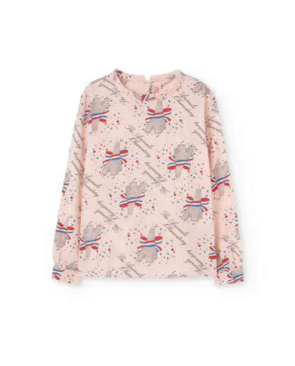 The Animals Observatory Seagull Kids Shirt - Rose