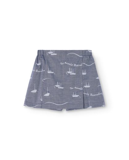 The Animals Observatory Shrimp Kids Skort - Deep Blue