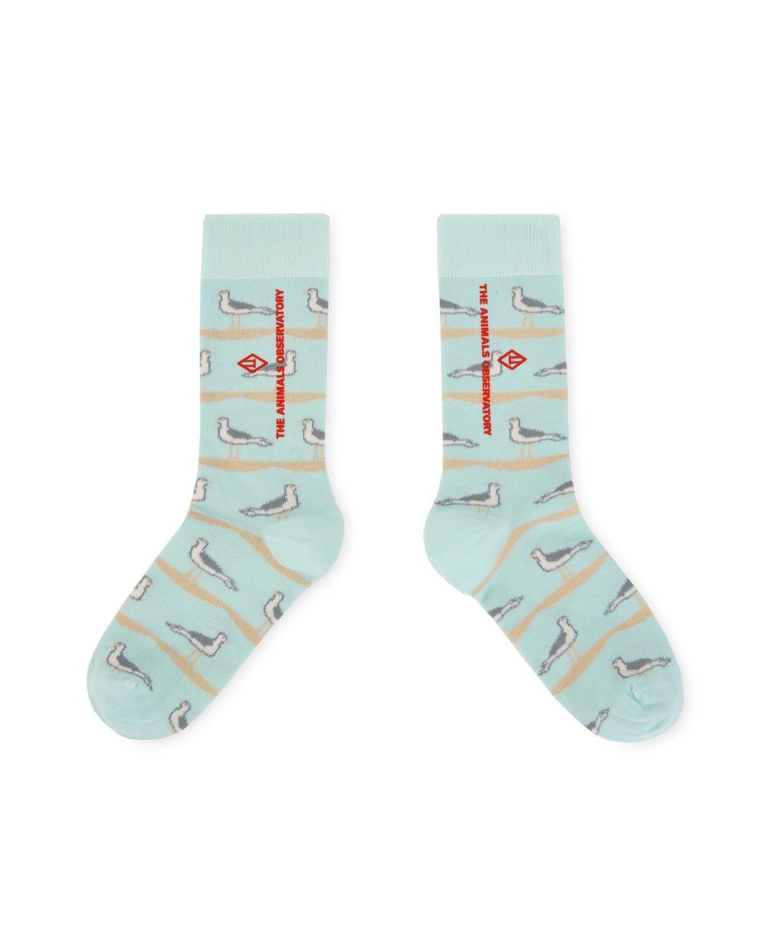 The Animals Observatory Snail Kids Socks - Soft Blue