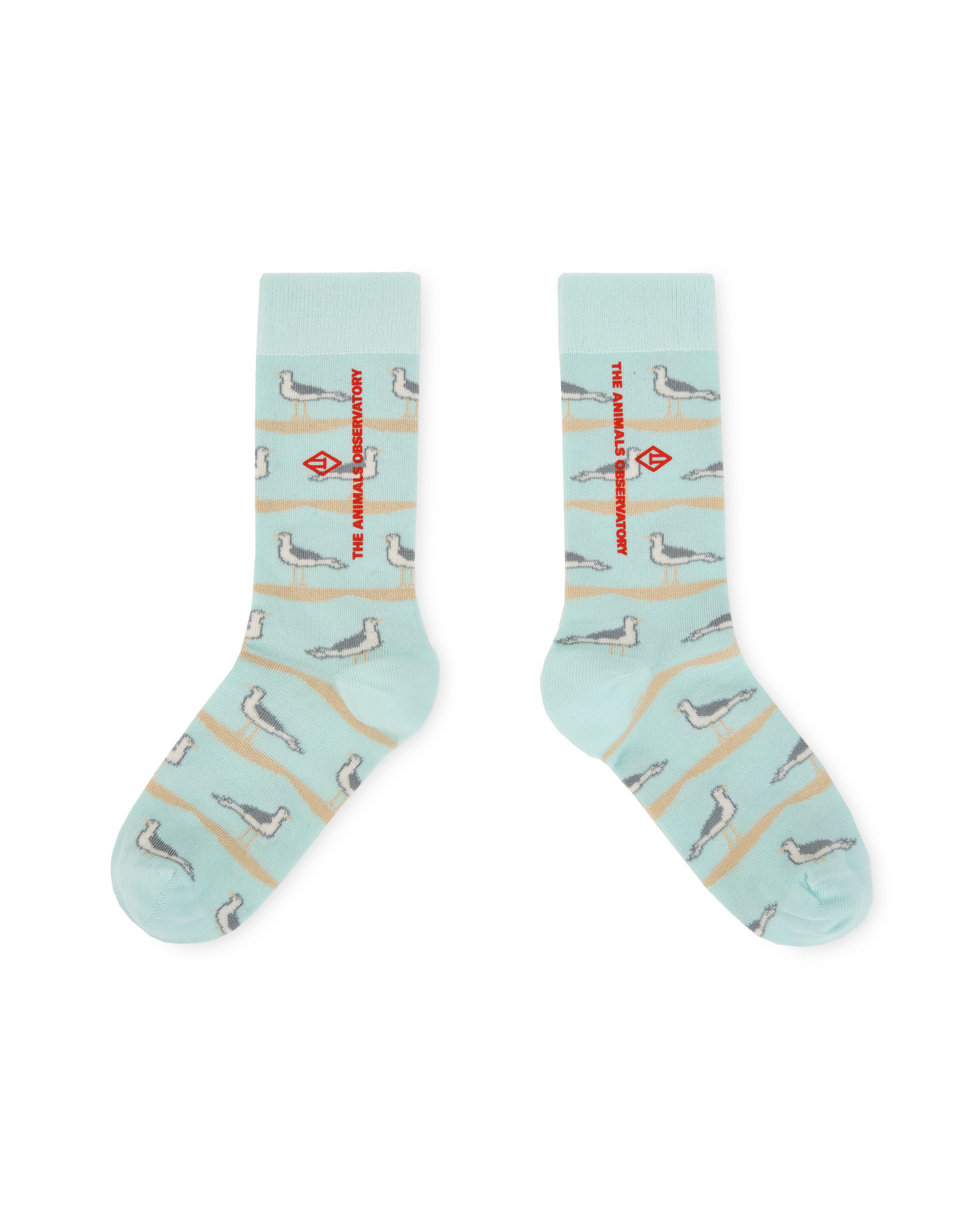 The Animals Observatory Snail Kids Socks - Soft Blue