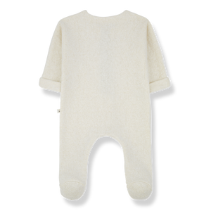 1 + In The Family Gaetan Jumpsuit With Feet - Ecru