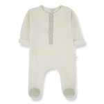 1 + In The Family Gaetan Jumpsuit With Feet - Ecru