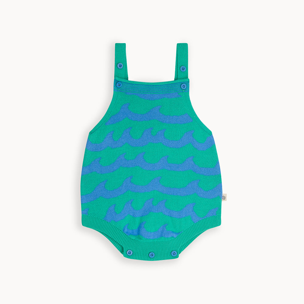 Bonnie Mob Gull Waves Romper - Emerald