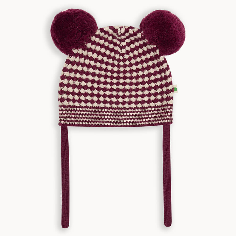 Bonnie Mob Hazel Chunky Checker Hat - Berry Mix