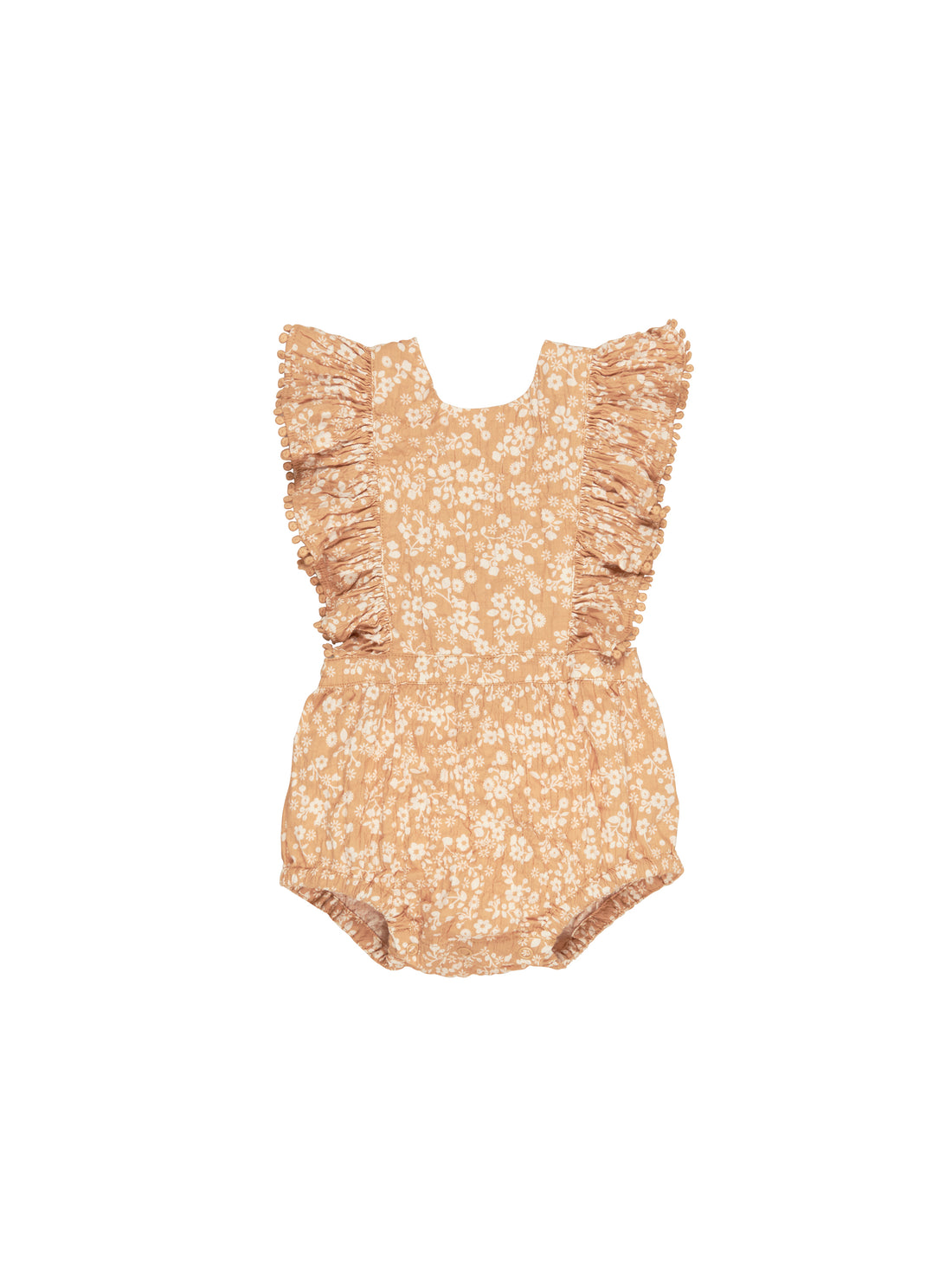 Huxbaby Floral Frill Playsuit - Warm Glow