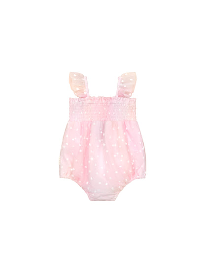 Huxbaby Sweetheart Frill Tulle Playsuit - Pastel Rainbow