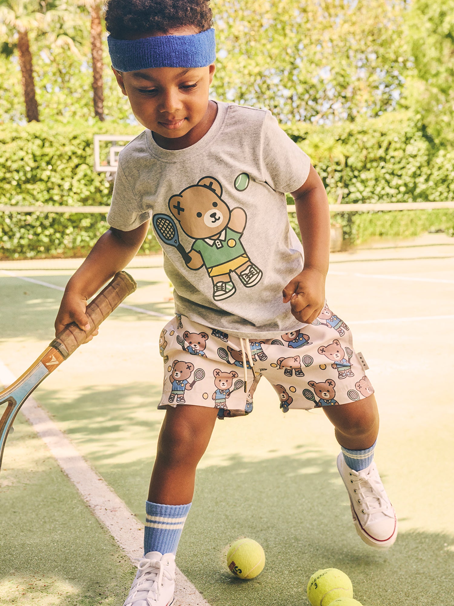 Huxbaby Tennis Hux T-Shirt - Grey Marle