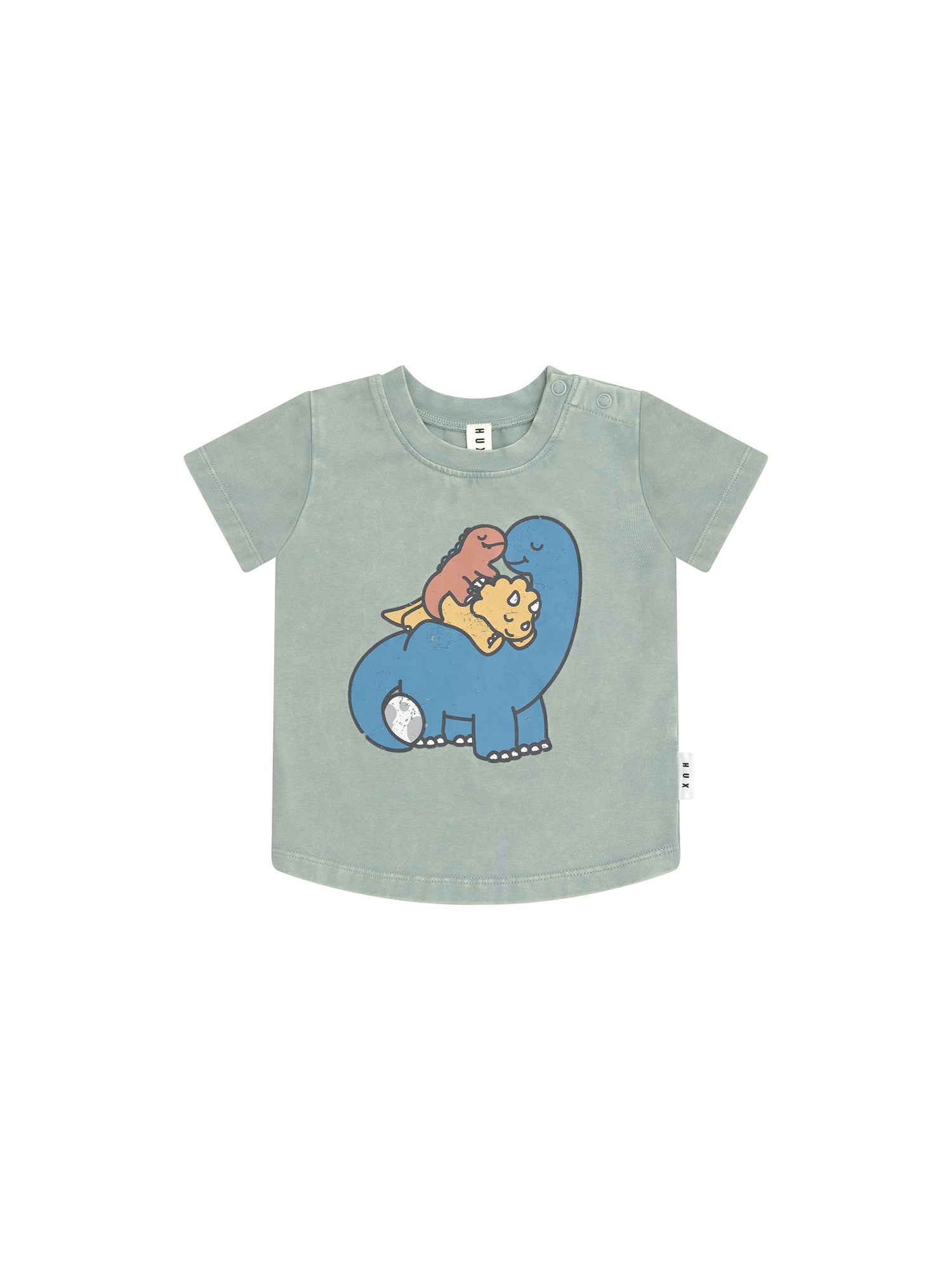 Huxbaby Cuddlesaurus T-Shirt - Washed Jalapeño