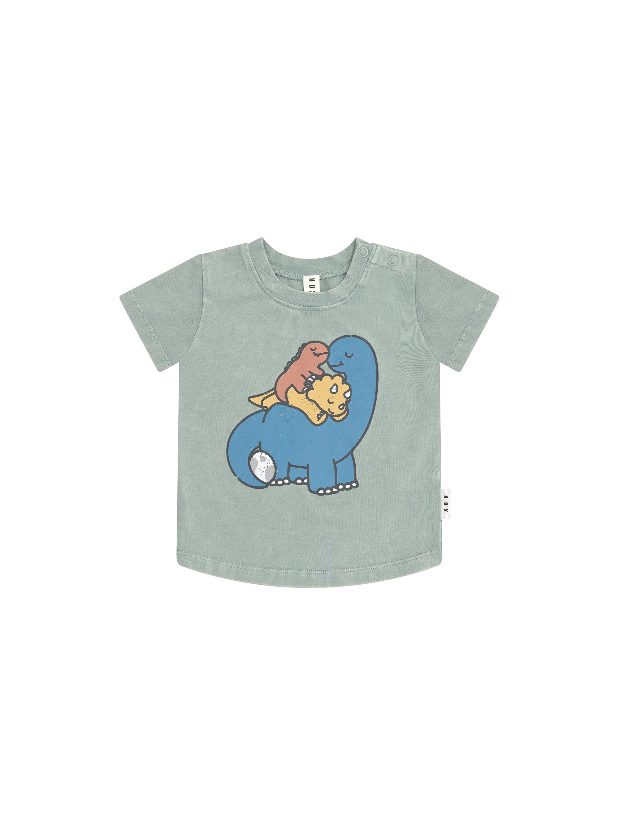 Huxbaby Cuddlesaurus T-Shirt - Washed Jalapeño