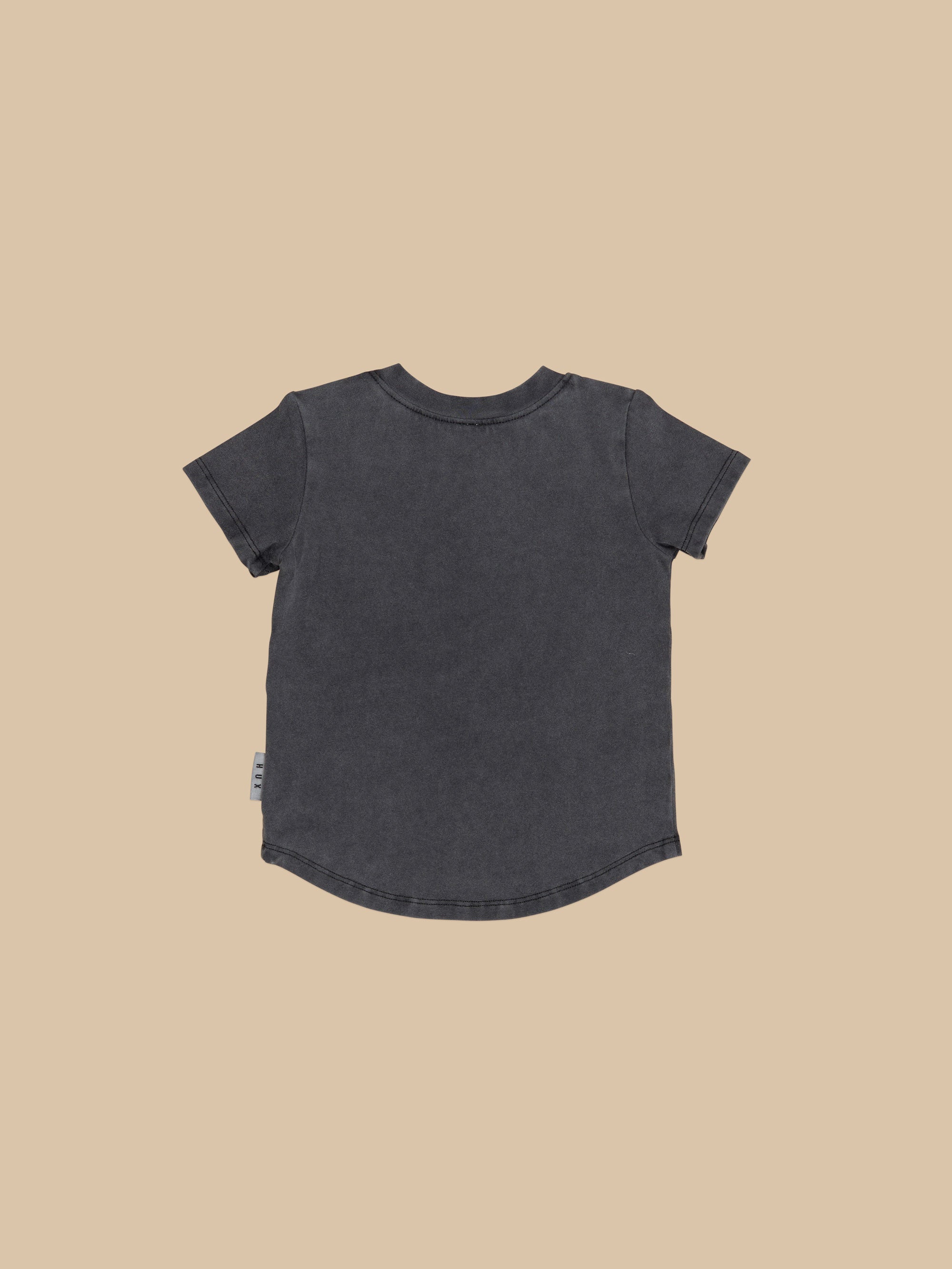 Huxbaby Dino Drums T-Shirt - Washed Black