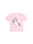 Huxbaby Flutter Unicorn Puff Sleeve T-shirt - Cherry Blossom