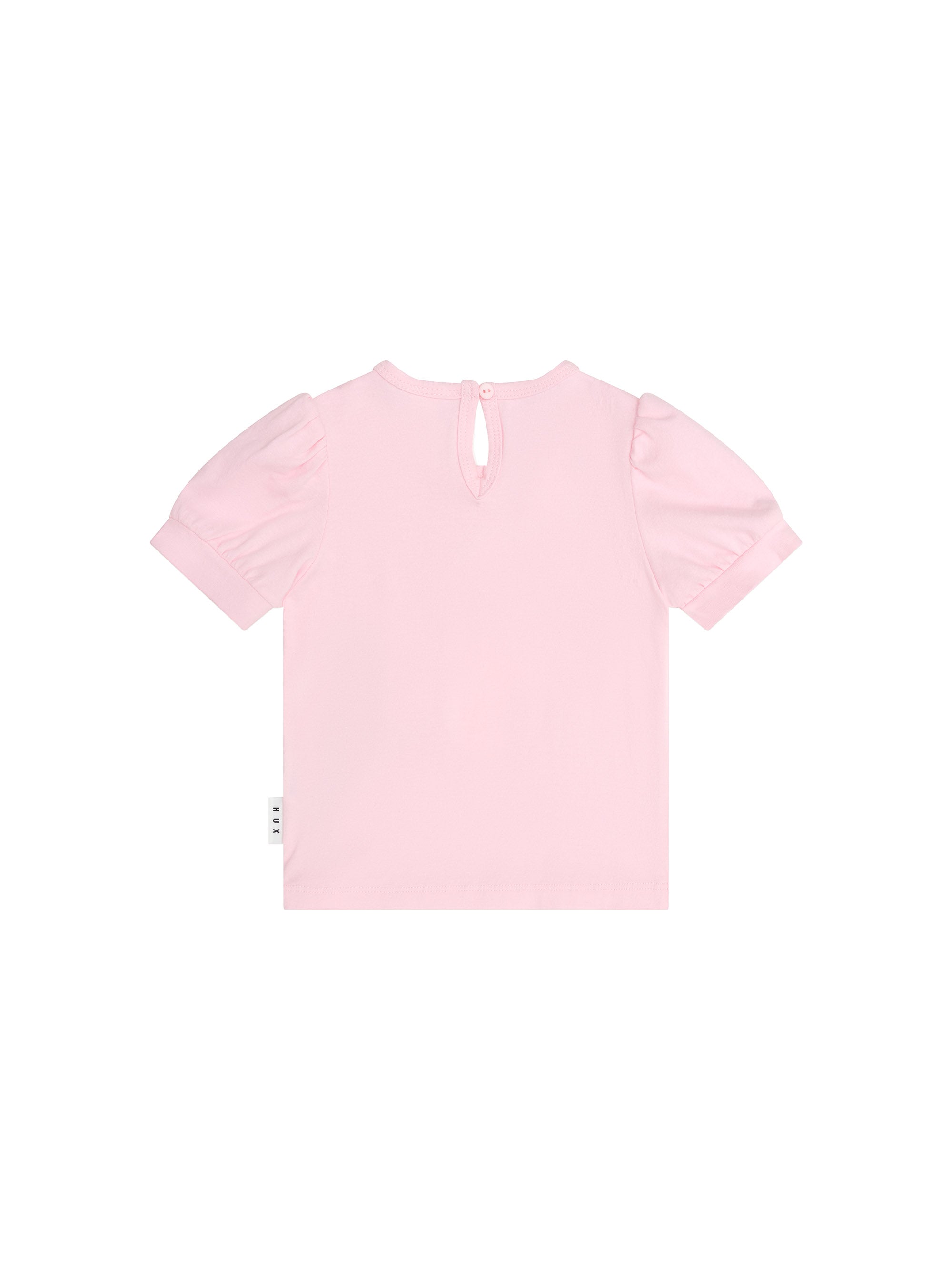 Huxbaby Flutter Unicorn Puff Sleeve T-shirt - Cherry Blossom