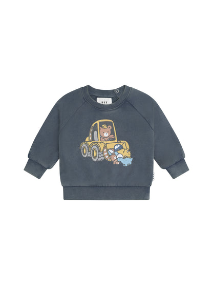 Huxbaby Digger Hux Sweatshirt - Washed Navy